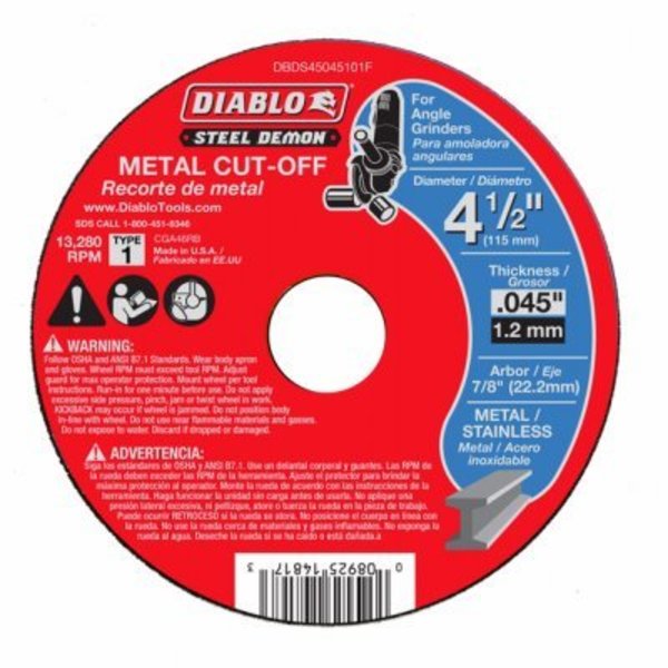 Bsc Preferred 412 MTL Cut Off Disc DBDS45045101F